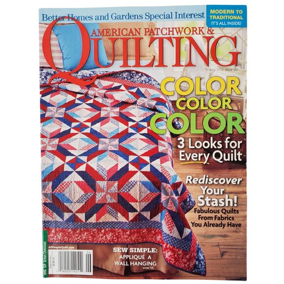 Quilting Magazines Lot of 8. Dates 2009-2013 "American Patchwork & Quilting" - Picture 9 of 9